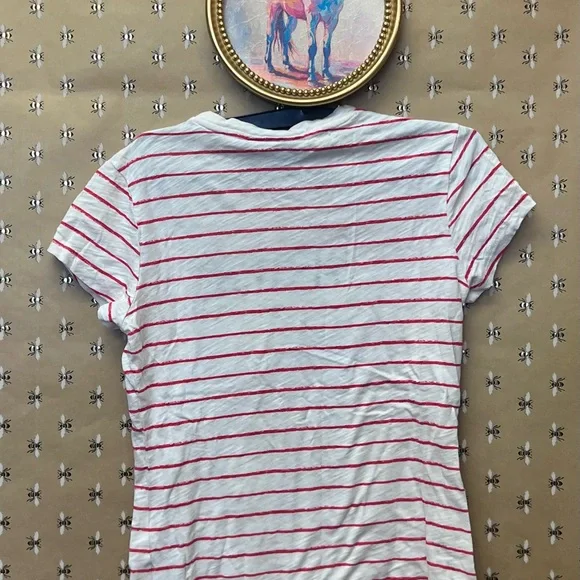 Striped T-Shirt with #RIDE Print - Picture 2 of 2